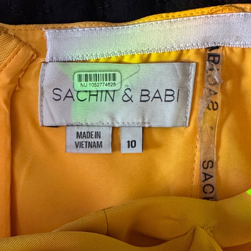 Sachin + Babi Yellow Midi Dress - Picture 3 of 10